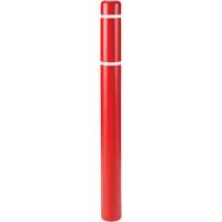 Capuchons en polyethylene pour borne de protection, 6-5/8" dia. x 52" l, Rouge CSL Industriel Inc.