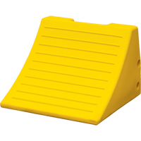 Cales-roue robustes, Polyur&eacute;thane, Jaune s&eacute;curit&eacute;, 15-1/10" la x 15" p x 11" h CSL Industriel Inc.