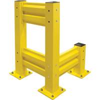 Barri&egrave;re de s&eacute;curit&eacute; de qualit&eacute; industrielle, Acier, 19" lo x 12" h, Jaune s&eacute;curit&eacute; OSHA CSL Industriel Inc.