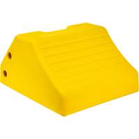 Cale de roue robustes, Ur&eacute;thane, Jaune, 15-1/2" la x 17-7/10" p x 10" h CSL Industriel Inc.
