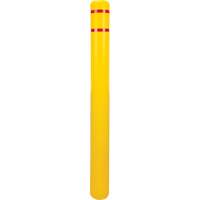 Polyethylene Bollard Cover, 4-1/2" Dia. x 52" L, Red/Yellow CSL Industriel Inc.