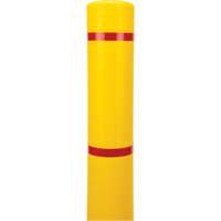 Capuchon en poly&eacute;thyl&egrave;ne pour borne de protection, 4-1/2" dia. x 64" l, Rouge/Jaune CSL Industriel Inc.