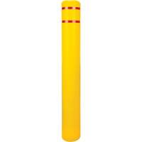 Polyethylene Bollard Cover, 6-5/8" Dia. x 52" L, Red/Yellow CSL Industriel Inc.
