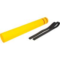 Polyethylene Bollard Cover, 6-5/8" Dia. x 52" L, Red/Yellow CSL Industriel Inc.