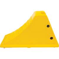 Cales de roue avec surface antid&eacute;rapante en aluminium, Polyur&eacute;thane, Jaune s&eacute;curit&eacute; OSHA, 11-1/4" la x 21" p x 12-1/4" h CSL Industriel Inc.