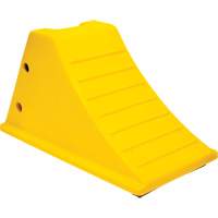 Cales de roue avec surface antid&eacute;rapante en caoutchouc, Polyur&eacute;thane, Jaune, 11-1/4" la x 21" p x 12-1/4" h CSL Industriel Inc.