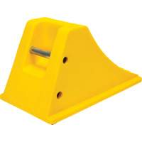 Cales de roue avec surface antid&eacute;rapante en caoutchouc, Polyur&eacute;thane, Jaune, 11-1/4" la x 21" p x 12-1/4" h CSL Industriel Inc.