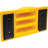 Cales de roue avec surface antid&eacute;rapante en caoutchouc, Polyur&eacute;thane, Jaune, 11-1/4" la x 21" p x 12-1/4" h CSL Industriel Inc.