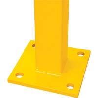 Poteau de coin pour garde-corps l&eacute;gers, Acier, 42" h, Jaune s&eacute;curit&eacute; OSHA CSL Industriel Inc.
