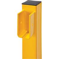 Poteau d'extr&eacute;mit&eacute; pour garde-corps l&eacute;gers, Acier, 42" h, Jaune s&eacute;curit&eacute; OSHA CSL Industriel Inc.