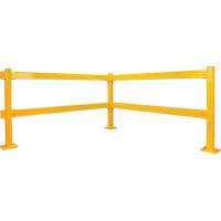 Garde-corps Lift-Out, Acier, 3' lo x 4" h, Jaune s&eacute;curit&eacute; OSHA CSL Industriel Inc.
