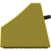 Cale de roue ultra-robuste pour l'exploitation mini&egrave;re Checkers Safety sans support, PEHD, Jaune, 14-1/2" la x 17-1/2" p x 16" h CSL Industriel Inc.