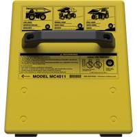 Cale de roue ultra-robuste pour l'exploitation mini&egrave;re Checkers Safety sans support, PEHD, Jaune, 14-1/2" la x 17-1/2" p x 16" h CSL Industriel Inc.