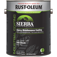 Rev&ecirc;tement dentretien &eacute;poxydique &agrave; base deau Sierra S60 Partie 2 Couche de fond, Gallon, Noir CSL Industriel Inc.