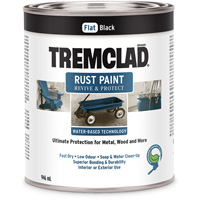 Peinture antirouille &agrave; base d'eau Tremclad, 946 ml, Canette, Noir CSL Industriel Inc.