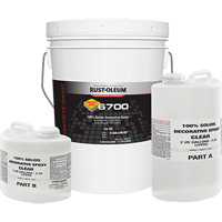 &eacute;poxy d&eacute;coratif 100 % de solides 6700, 3 gal., &eacute;poxy, Tr&egrave;s brillant, Transparent CSL Industriel Inc.
