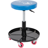 JMS-642A Adjustable Mechanic's Roller Seat, Vinyl, Blue, 300 lbs. Capacity CSL Industriel Inc.