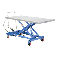 Pneumatic Hydraulic Scissor Lift Table, Steel, 63" L x 31-1/2" W, 1000 lbs. Cap. CSL Industriel Inc.