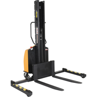 Narrow Mast Powered Lift Stacker, Electric Operated, 1500 lbs. Capacity, 63" Max Lift CSL Industriel Inc.