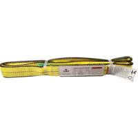 Polyester Web Sling, Double Ply, Twisted Eye, Type 4, 2" W x 8' L, 6400 lbs. Vertical Cap. CSL Industriel Inc.