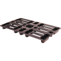 Plastic Pallets, 4-Way Entry, 24" L x 15" W x 1-1/2" H CSL Industriel Inc.