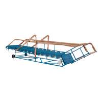 Escabeau roulant certifi&eacute; CSA avec marche verrouillable, 14 marches, Largeur de la marche 30", Hauteur de la plateforme 128", Acier CSL Industriel Inc.