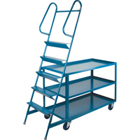 Stock Picking Carts, Steel, 24" W x 64" D, 3 Shelves, 1200 lbs. Capacity CSL Industriel Inc.