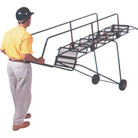 Fold-N-Store Rolling Ladders, 6 Steps, Perforated, 60" High CSL Industriel Inc.