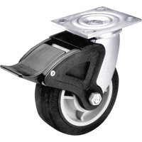 Total Locking Caster, Swivel with Brake, 6" (152.4 mm), Rubber, 450 lbs. (204 kg.) CSL Industriel Inc.