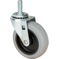 Stem Caster, Swivel, 3" (76 mm) Dia., 80 lbs. (36 kg.) Capacity CSL Industriel Inc.