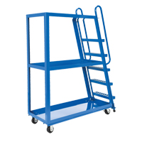 Stock Picking Cart, Steel, 21-7/8" W x 56-1/8" D, 3 Shelves, 1000 lbs. Capacity CSL Industriel Inc.