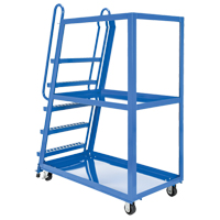 Stock Picking Cart, Steel, 27-7/8" W x 56-1/8" D, 3 Shelves, 1000 lbs. Capacity CSL Industriel Inc.
