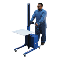 Quick Lift Platform Stacker, Electric Operated, 175 lbs. Capacity, 57" Max Lift CSL Industriel Inc.