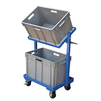 Stock Cart, Steel, 30-11/16" W x 19-1/4" D, 2 Shelves, 200 lbs. Capacity CSL Industriel Inc.