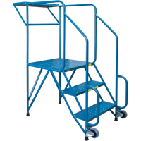 Mechanics/Maintenance Rolling Ladder, Steel, 3 Steps, 28" Platform Height CSL Industriel Inc.