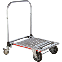 Chariot &agrave; plateforme repliable &agrave; quatre roues, Aluminium, 750 lb, 31" lo x 23-1/4" la, Hauteur 39" CSL Industriel Inc.