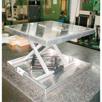 Dessus de table &eacute;l&eacute;vatrice &agrave; ciseaux Lift-Tool, 23" lo x 22" la, Aluminium, Capacit&eacute; 300 lb CSL Industriel Inc.