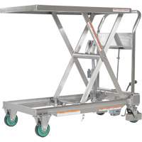 Hydraulic Scissor Lift Table, 31-1/2" L x 19-1/2" W, Stainless Steel, 550 lbs. Capacity CSL Industriel Inc.