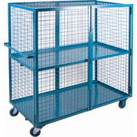 Chariot en treillis m&eacute;tallique, 2 niveaux, 63" lo x 32" la x 62,5" h, Cap. 1200 lb CSL Industriel Inc.