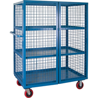 Chariot en treillis m&eacute;tallique, 3 niveaux, 51" lo x 32" la x 62,5" h, Cap. 2400 lb CSL Industriel Inc.