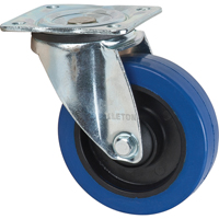 Blue Caster, Swivel, 5" (127 mm), Rubber, 400 lbs. (181 kg.) CSL Industriel Inc.