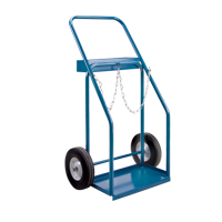 Gas Cylinder Carts, Semi-Pneumatic Wheels, 19" W x 10" L Base, 1000 lbs. CSL Industriel Inc.