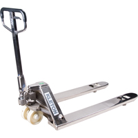 Manual Pallet Trucks, Stainless Steel, 48" L x 27" W, 5500 lbs. Capacity CSL Industriel Inc.