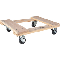 Hardwood Dolly, Polyolefin Wheels, 1000 lbs. Capacity, 18" W x 24" D x 7" H CSL Industriel Inc.