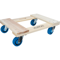 Hardwood Dolly, Rubber Wheels, 1400 lbs. Capacity, 18" W x 24" D x 7" H CSL Industriel Inc.