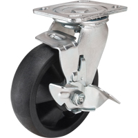Hi-Temp Caster, Swivel with Brake, 6" (152.4 mm), Nylon, 880 lbs. (399 kg.) CSL Industriel Inc.