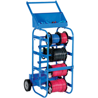 Chariot portatif pour mat&eacute;riaux bobin&eacute;s, Acier, 11 Montants, 19-1/2" la x 43-1/4" h x 17-1/2" p, Capacit&eacute; de 150 lb CSL Industriel Inc.
