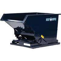 Conteneur autobasculeur, Acier, 3/4 vg³, Bleu CSL Industriel Inc.