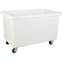 Straight Wall Box Truck, White Polyethylene, 46" L x 28" W x 31" H, 14 cu. ft. Volume, 600 lbs. Capacity CSL Industriel Inc.