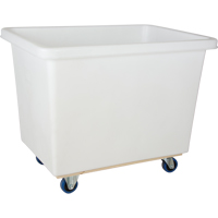 Tapered Wall Box Truck, White Polyethylene, 43" L x 30" W x 34" H, 16 cu. ft. Volume, 600 lbs. Capacity CSL Industriel Inc.